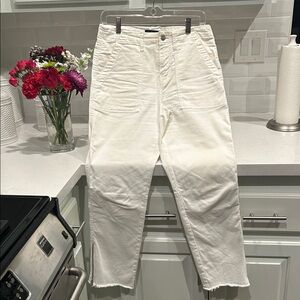 Sanctuary Cream High-Waisted Pants